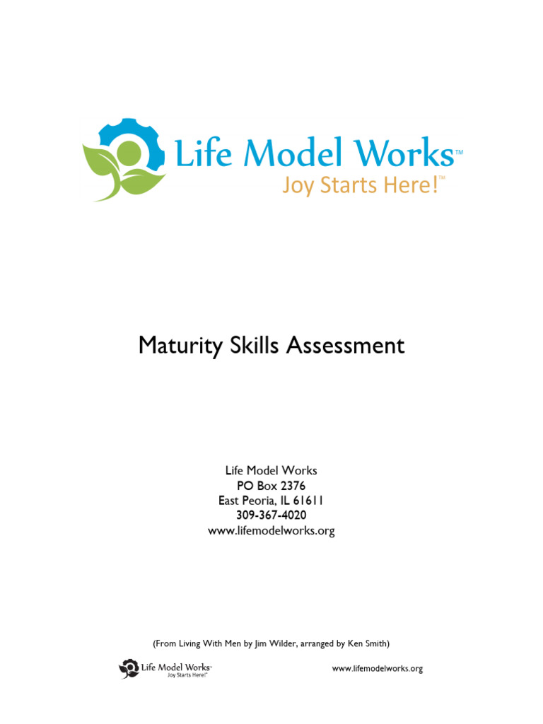 Maturity Skills Assessment | PDF | Emotions | Shame