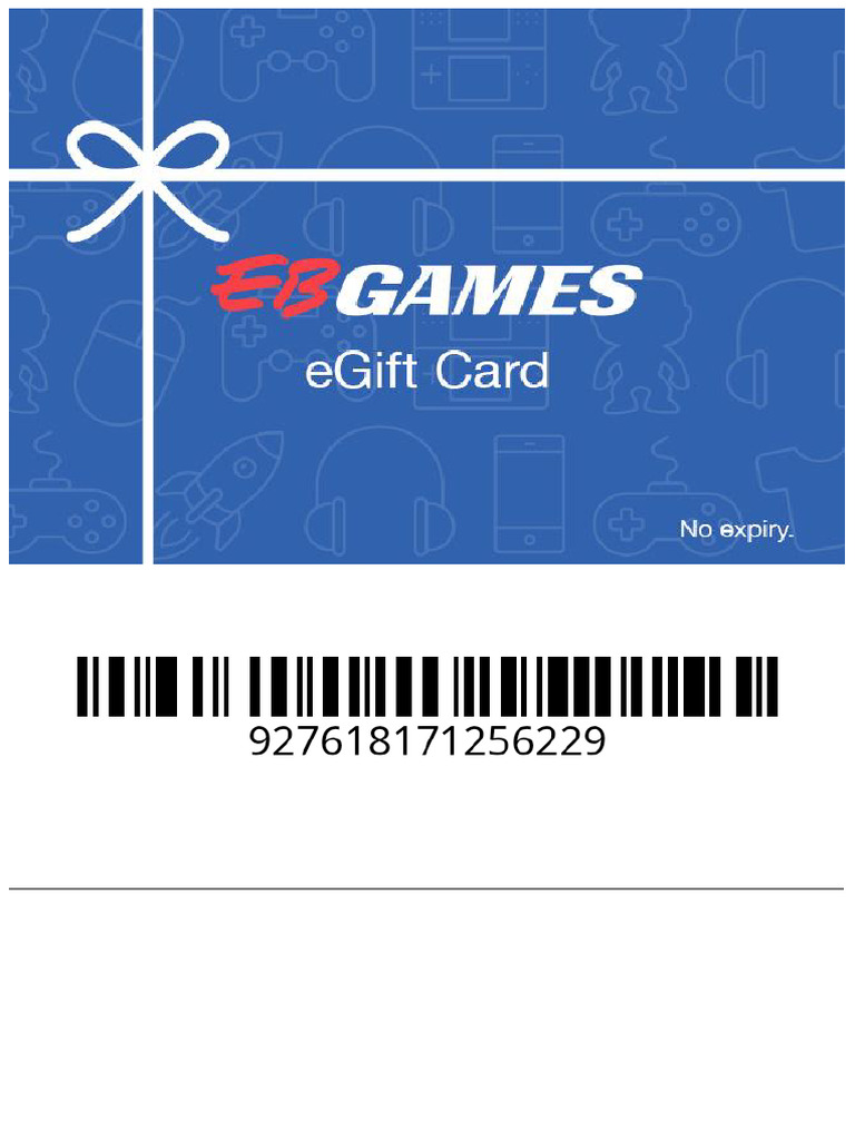 EB Games $10 Gift Card Details | PDF