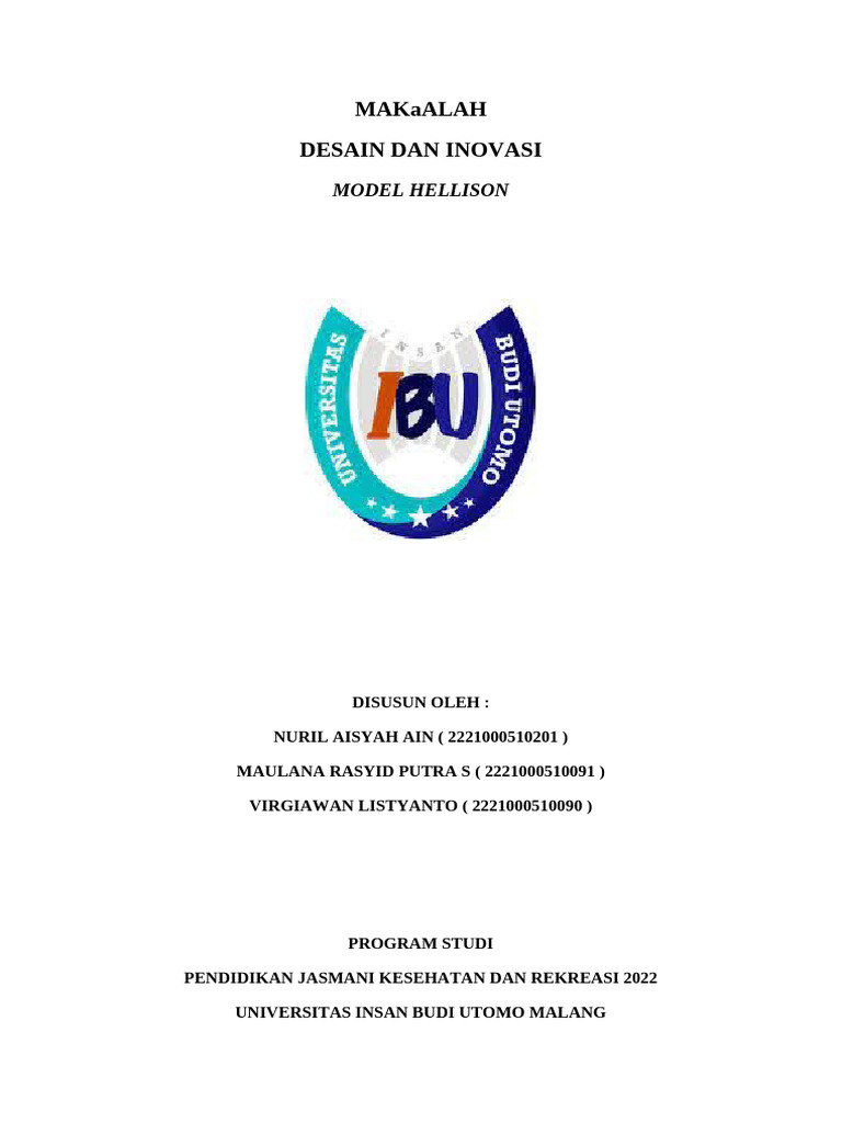 Model Hellison dalam Pendidikan Jasmani | PDF