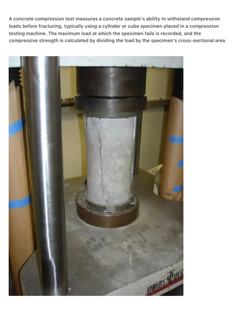 Concrete Compression Strength Testing | PDF | Concrete | Strength Of ...