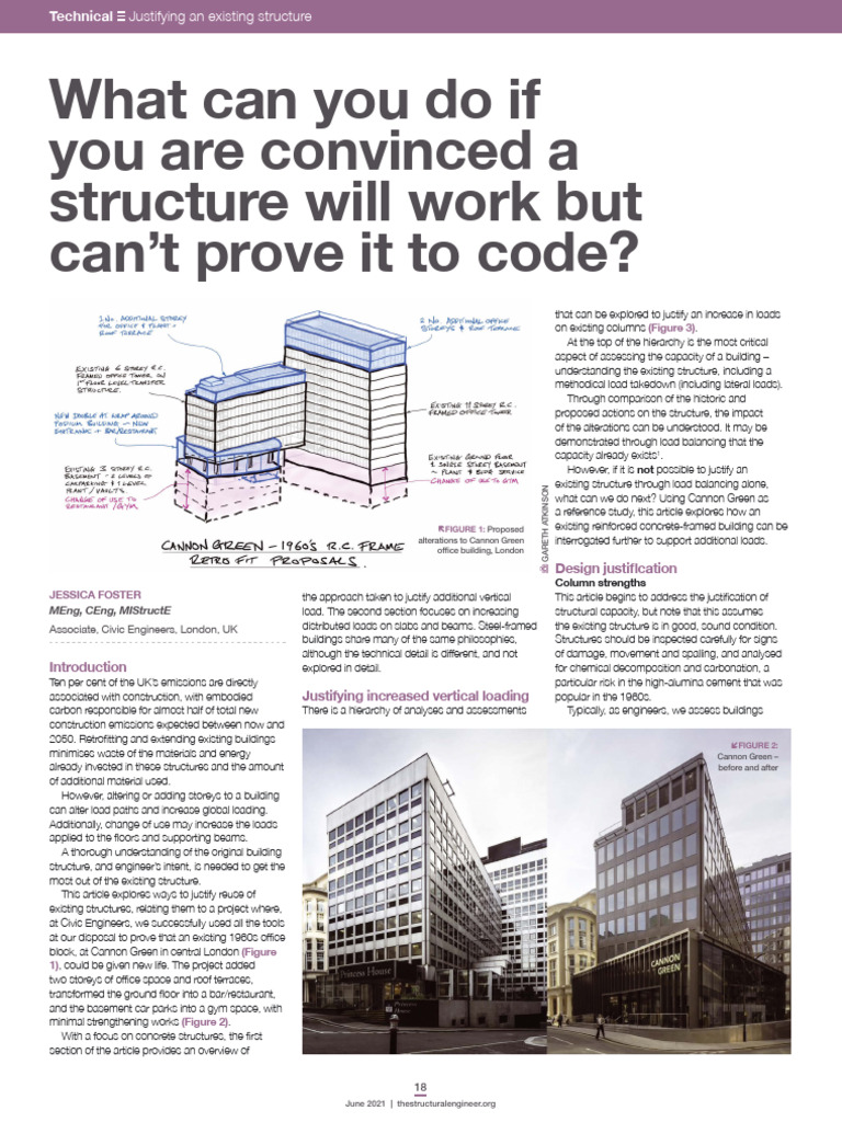 Justifying Existing Structure Capacity | PDF | Concrete | Column