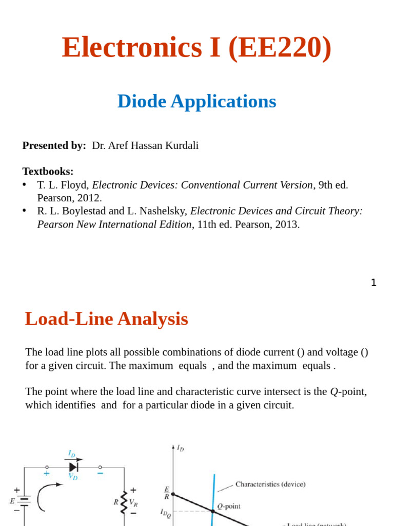Ch2 Diode Applications | PDF | Rectifier | Electric Power