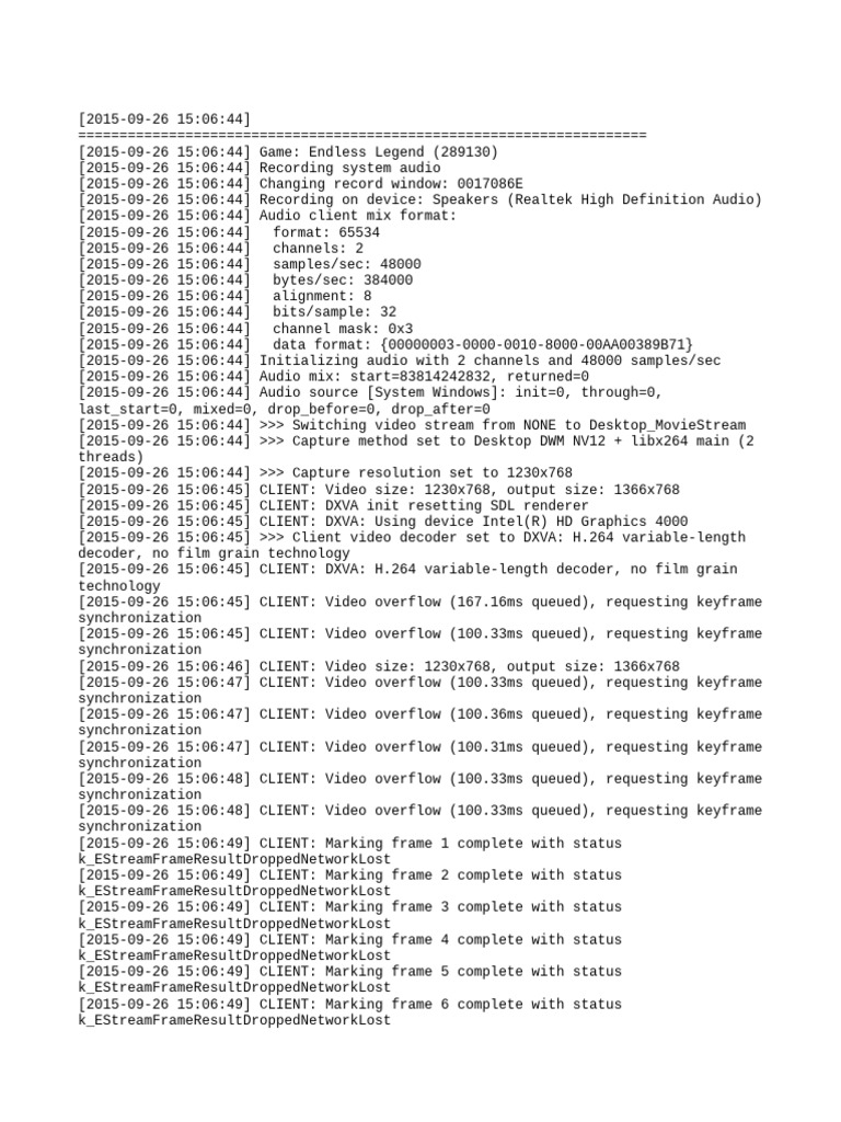 Streaming Log | PDF | Digital Technology | Film And Video Technology