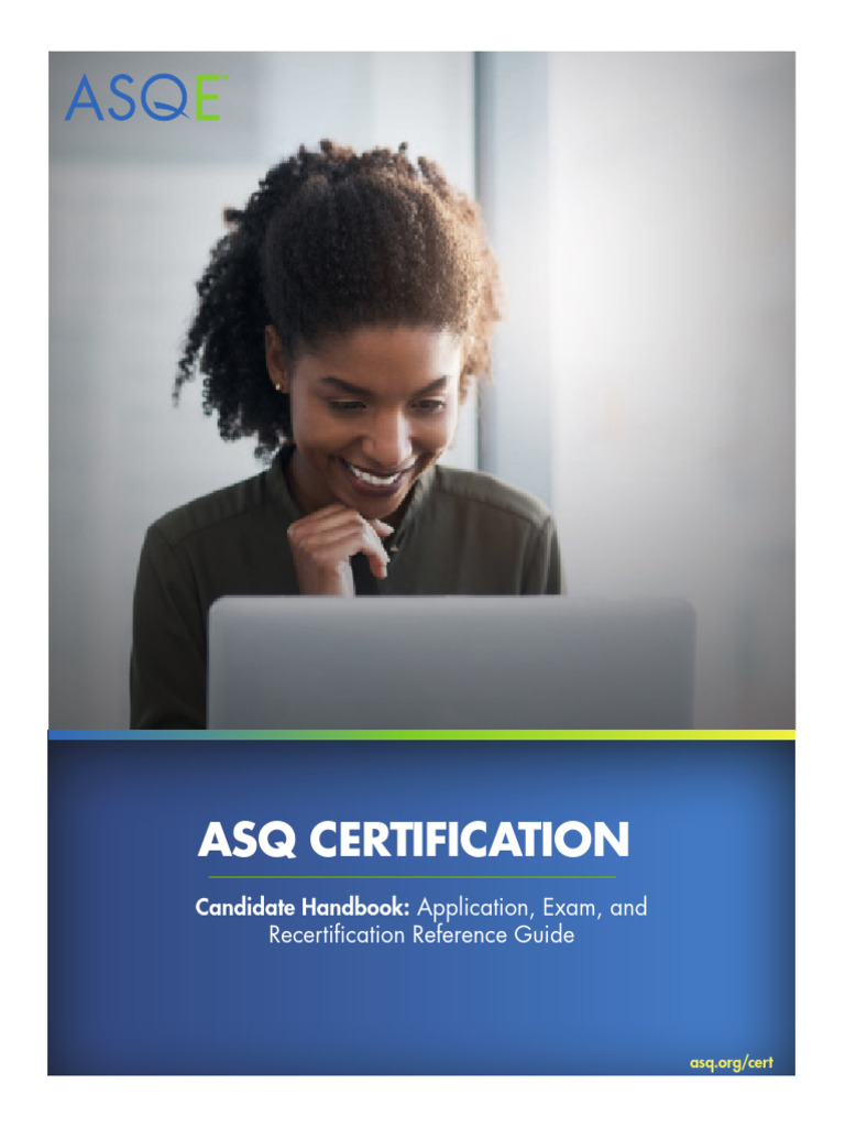 ASQE Certification Handbook Guide | PDF | Six Sigma | Academic Degree