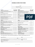 Automobile Inspection Form
