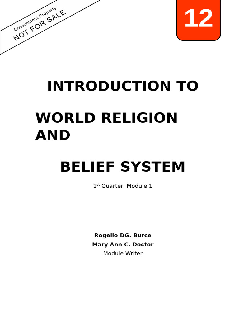 World Religion Module 1 | PDF | Polytheism | Monotheism