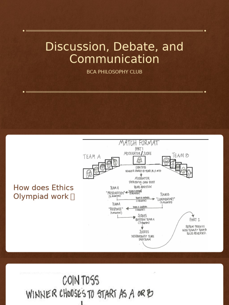 Discussion, Debate, and Communication | PDF