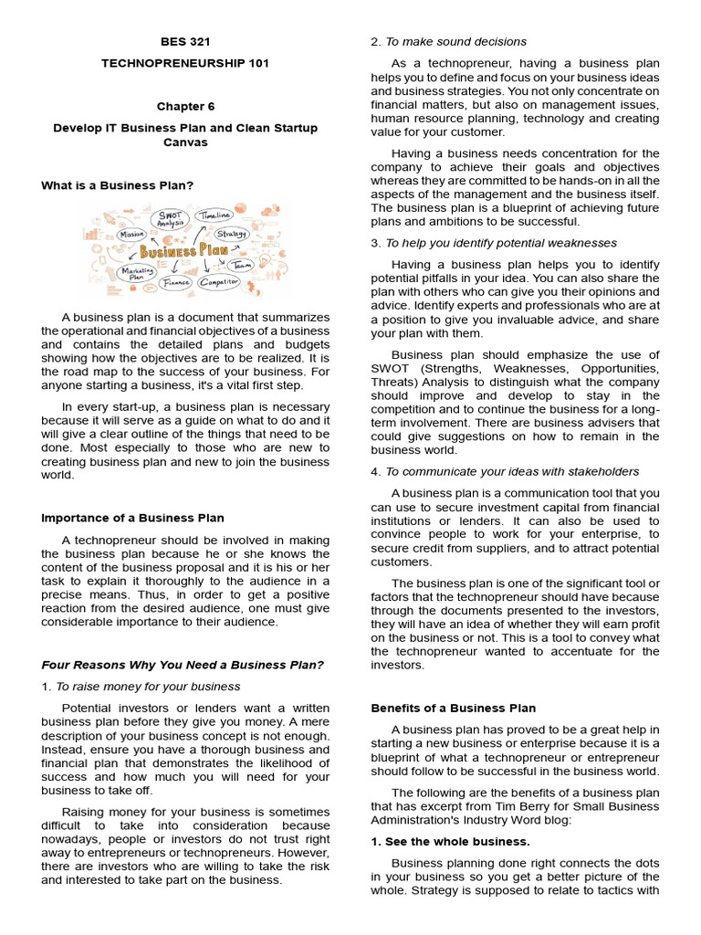 Essential IT Business Plan Guide | PDF | Lean Startup | Startup Company