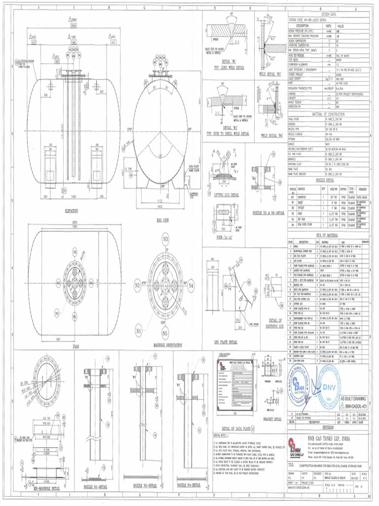 BNH Gasoil 431-As Built Drawing | PDF