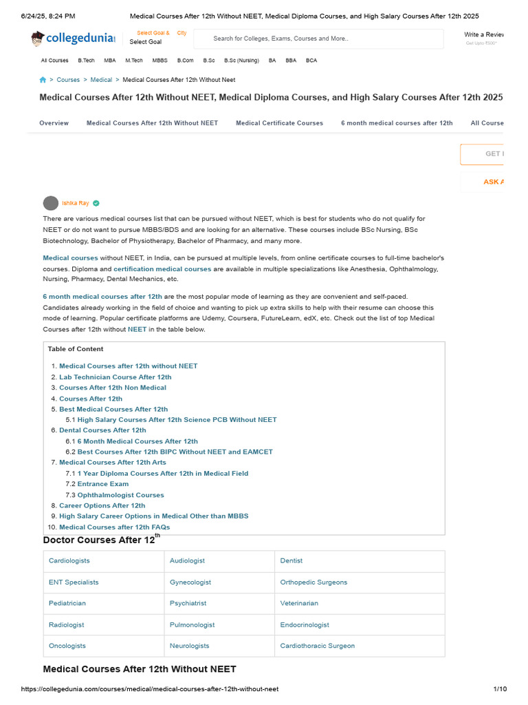 BEST COURSES AFTER 12TH NON MEDICAL WITH HIGH SALARY IN INDIA intelligence overview