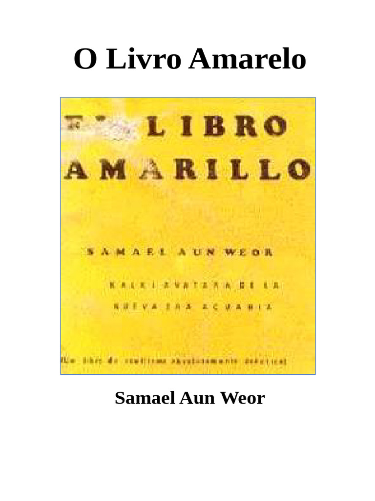 O Livro Amarelo: Medicina Oculta e Magia | PDF | Amor | Chacra