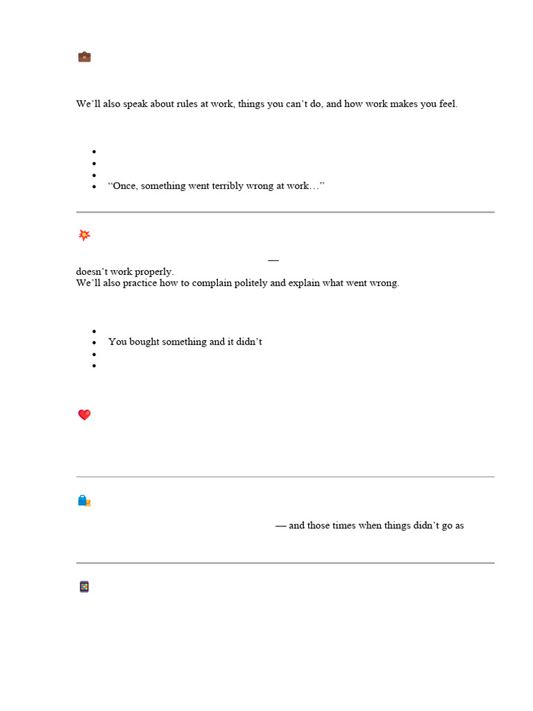 Work Life, Complaints, and Relationships | PDF