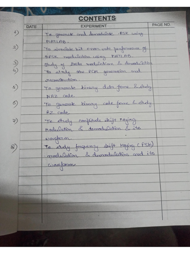 Digital Communication Lab File Pdf