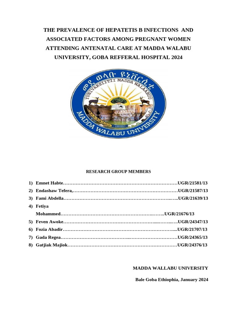 Prevalence of Hepatetis B Virus Infection Ammong Pregnant Woman | PDF ...