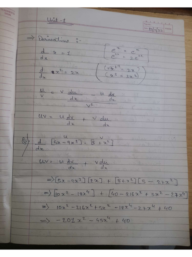 CH 1 Maths Sem 4 | PDF