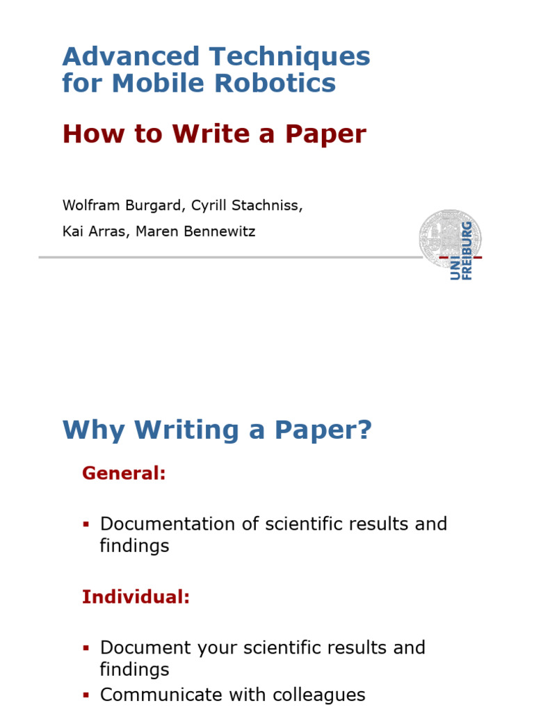 Rob2 23 How To Write A Paper | PDF | Experiment | Abstract (Summary)