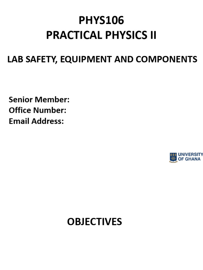 PHYS106+ +Lab+Safety+Equipment+and+Components+ +final | PDF | Resistor ...
