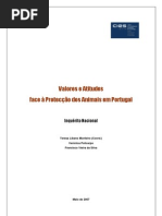 Valores e Atitudes Face a Proteccao Dos Animais Em Portugal