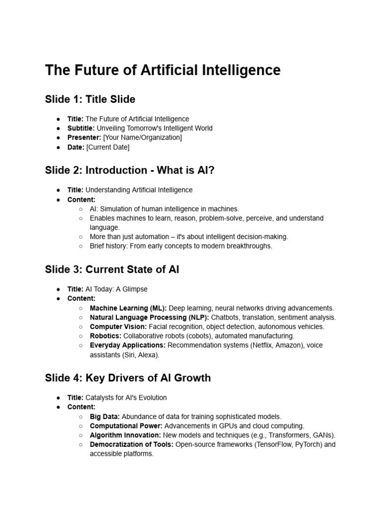 Future Trends in Artificial Intelligence | PDF | Artificial ...