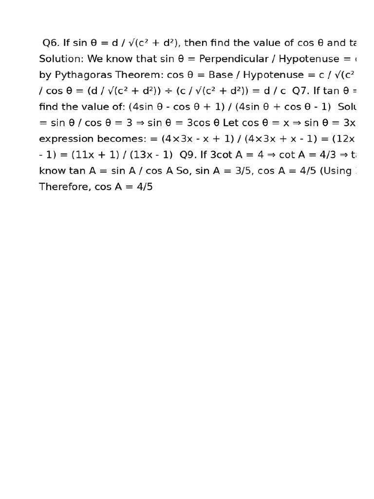 Handwritten Style Solution | PDF