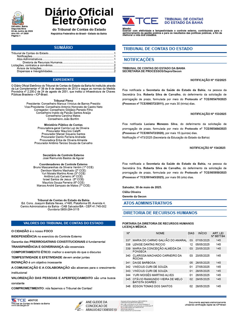 Diario 002639 20250602 0000 Normal | PDF | Aquisição | Formas de governo