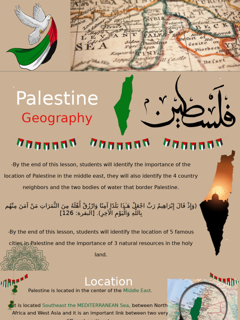 Palestine Geography | PDF | Jerusalem | Palestine (Region)
