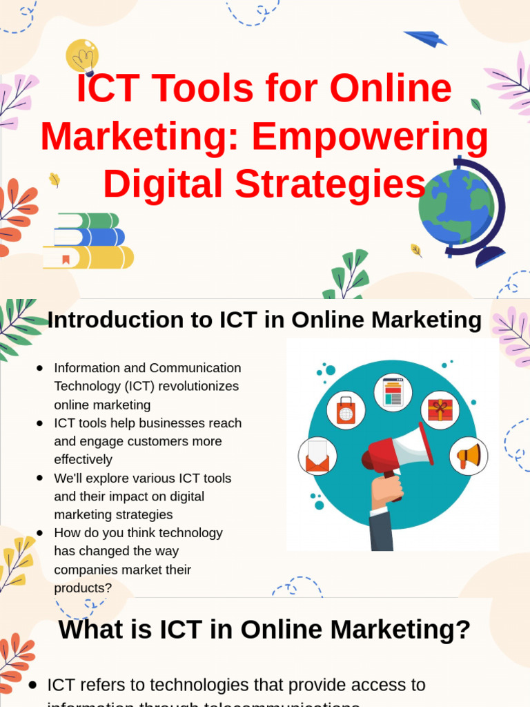 ICT Tools in Online Marketing Explained | PDF | Online Advertising ...
