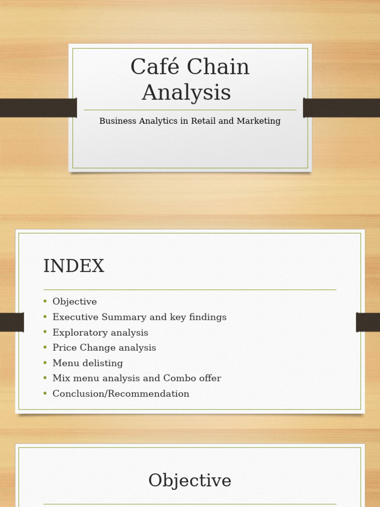 Café Chain Revenue Optimization Analysis | PDF | Drink
