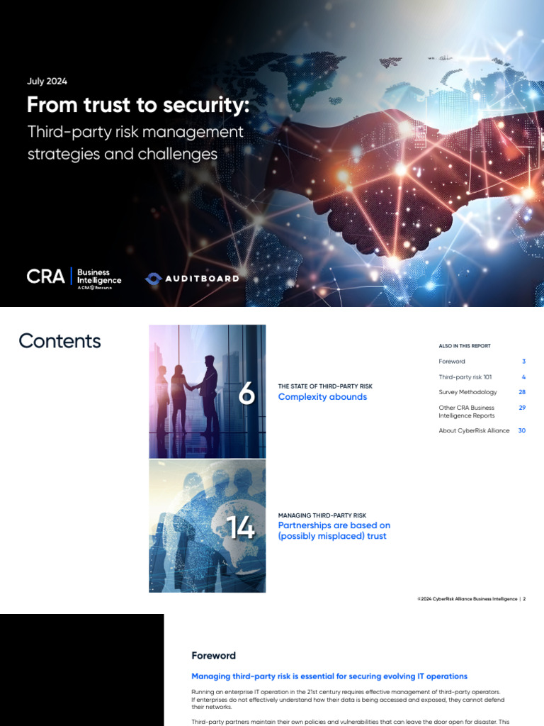 Third-Party Risk Management Insights | PDF | Computer Security | Security