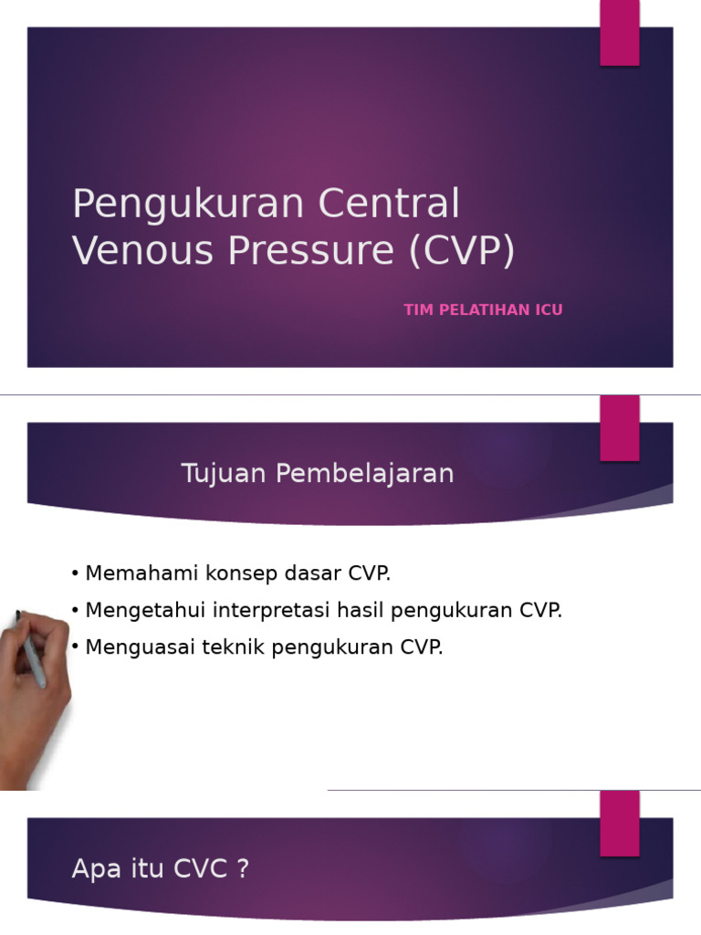 Pengukuran Central Venous Pressure (CVP) | PDF