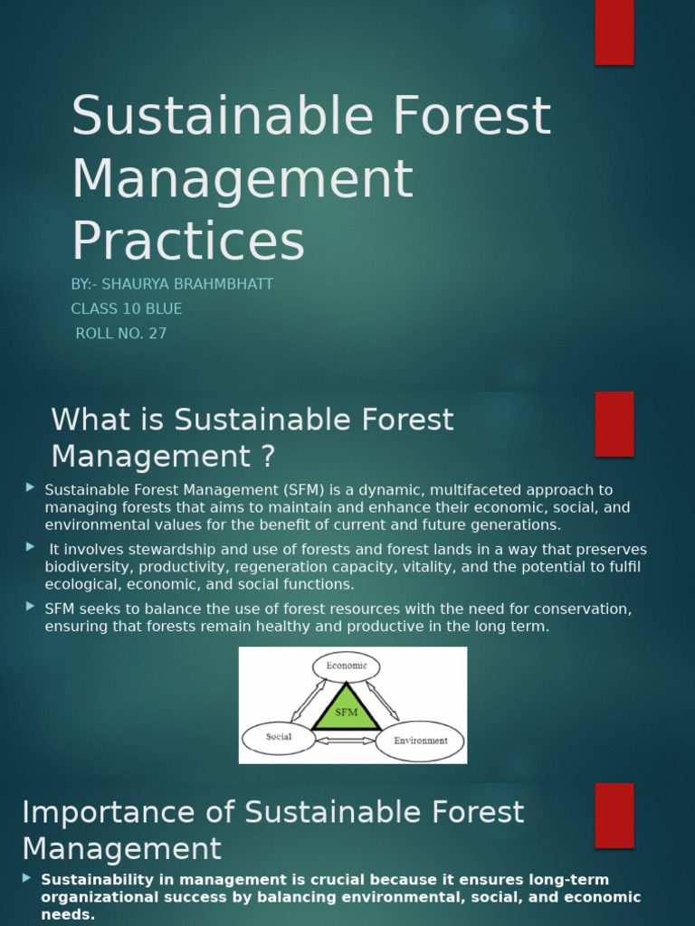 Good Practices for Forest Conservation | PDF | Forest Management | Forests