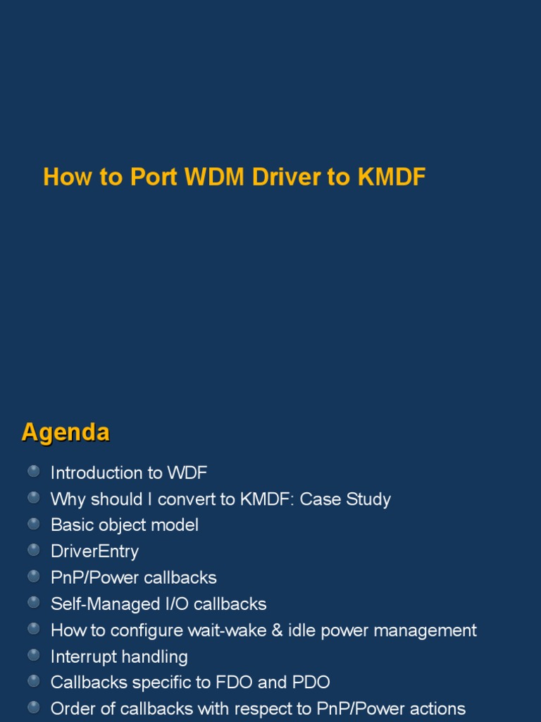 Porting WDM Drvs To KMDF | PDF | Device Driver | Data Buffer