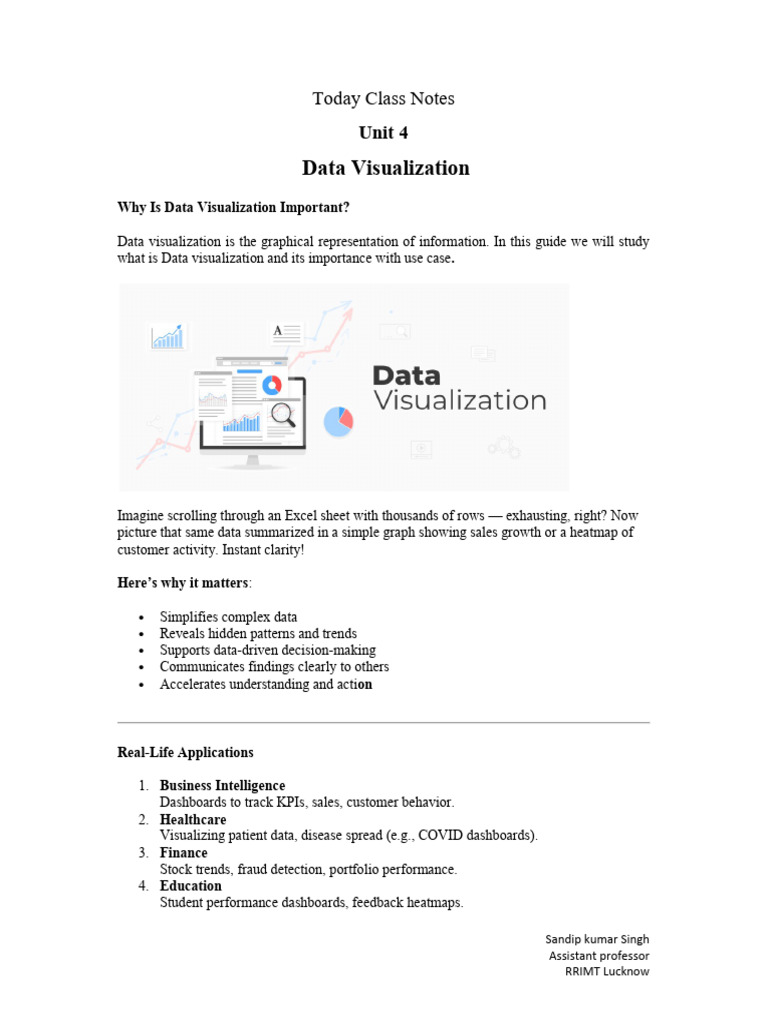 Importance of Data Visualization Guide | PDF | Information Technology ...