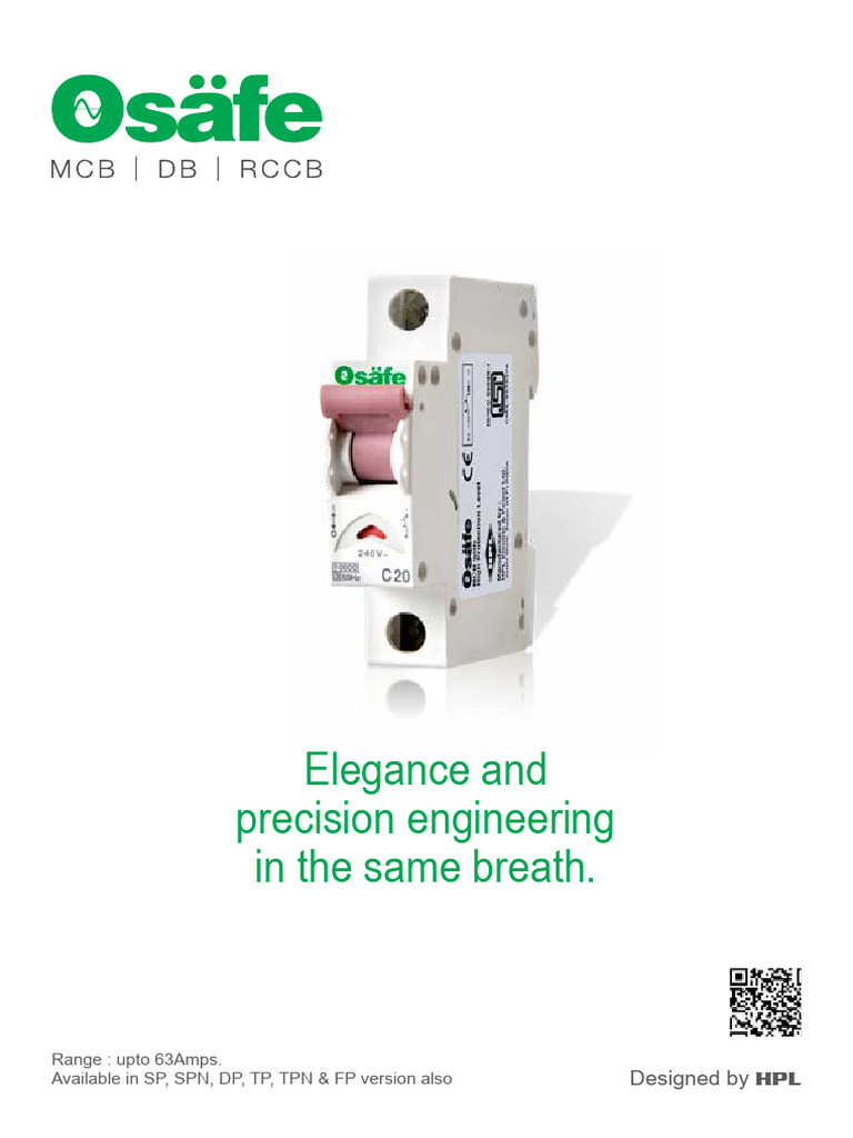 Osäfe Miniature Circuit Breakers 10kA | PDF | Fuse (Electrical ...