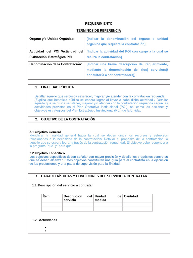 Modelo de TDR según Ley 32069 | PDF | Arbitraje | Regulación