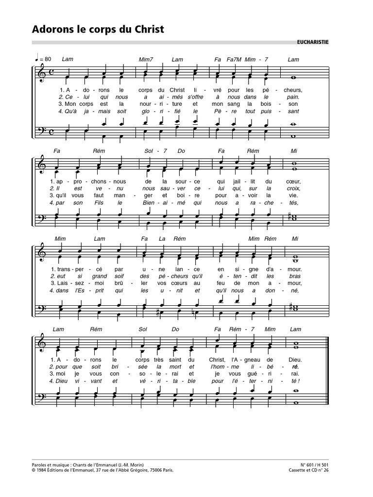 Adorons le Corps du Christ | PDF