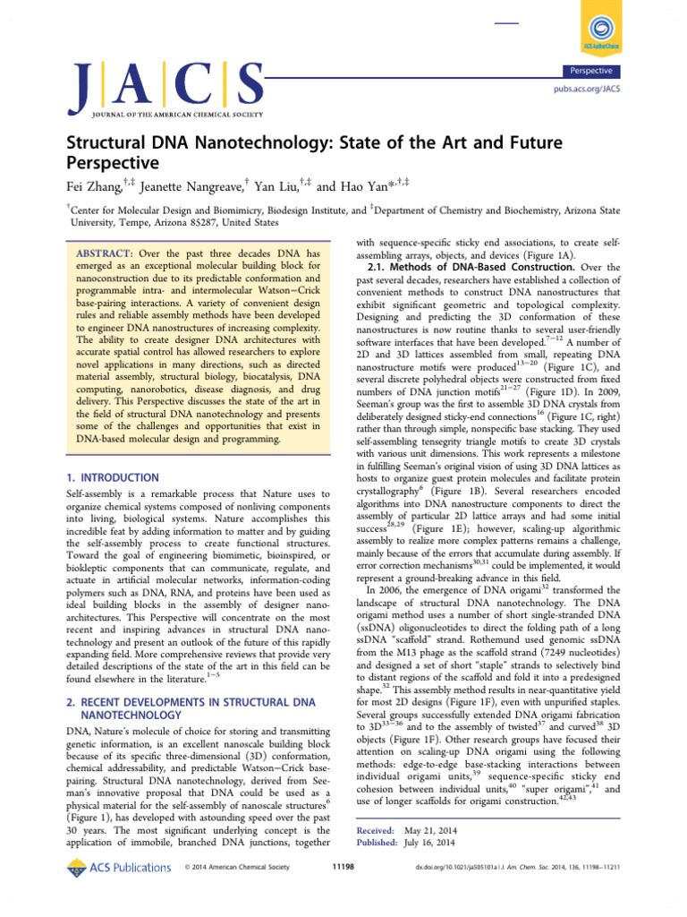 Advances in Structural DNA Nanotechnology | PDF | Dna | Proteins