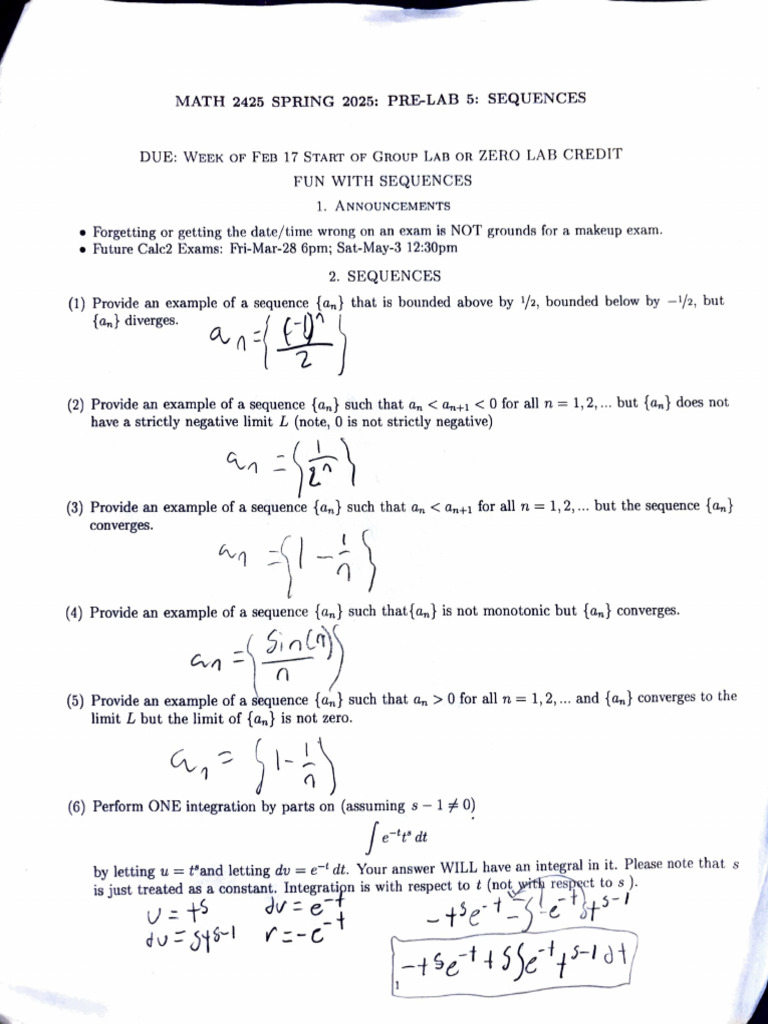 Calc 2 Notes | PDF