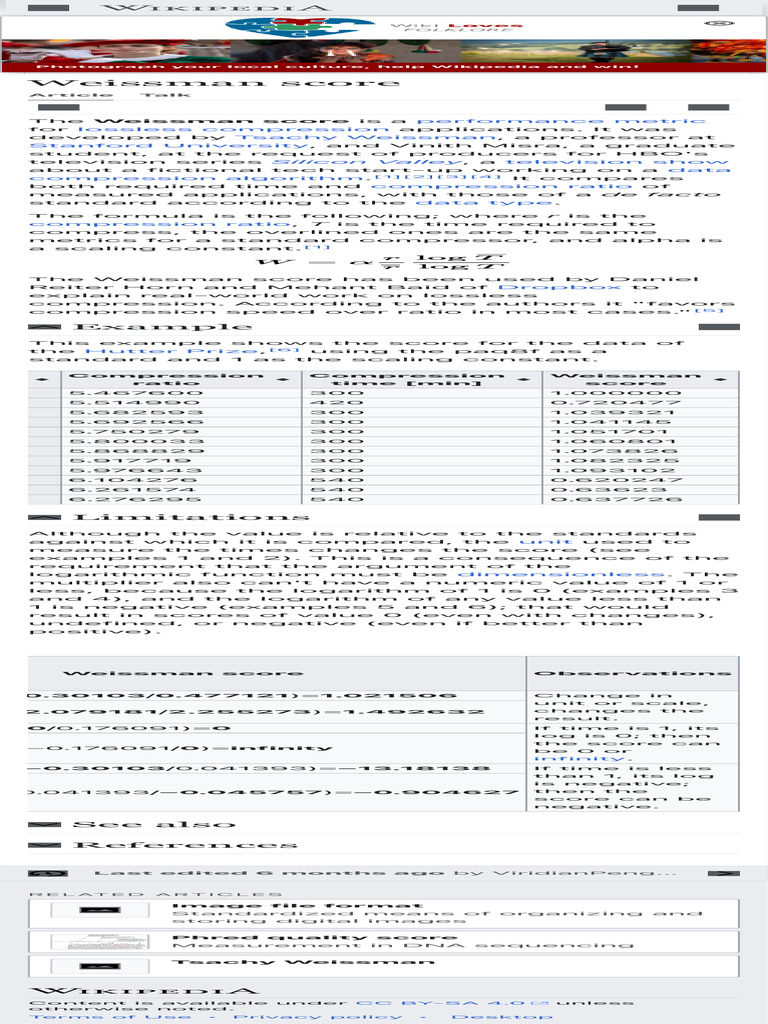 Understanding the Weissman Score | PDF | Data Compression | Computer Data