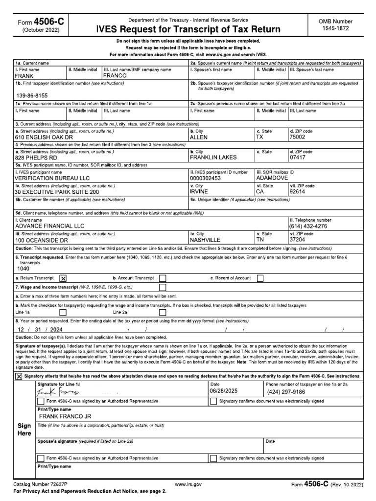 My Signed Form | PDF