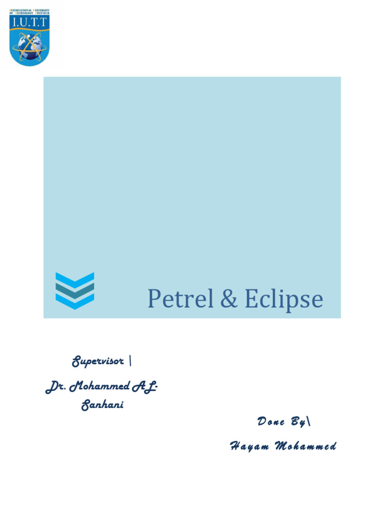 Petrel Software in Reservoir Modeling | PDF | Eclipse (Software ...