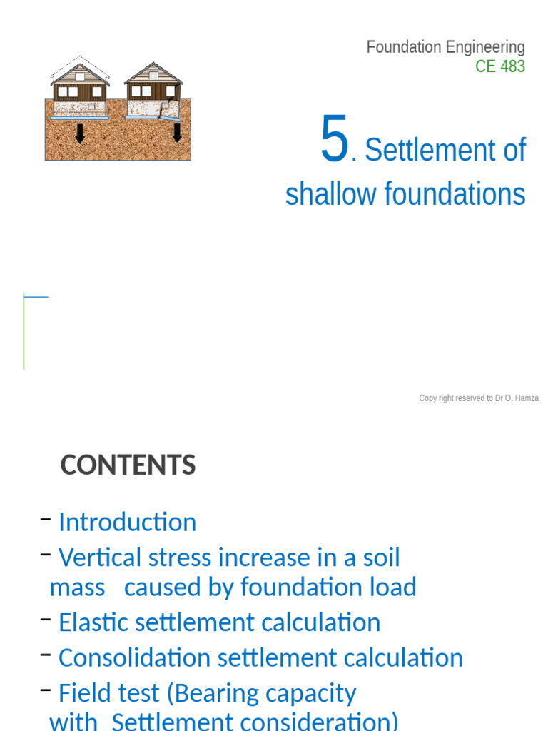 Shallow Foundation Settlement Analysis | PDF | Civil Engineering ...