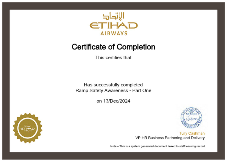 runCertificateCompletionReport Do4 | PDF
