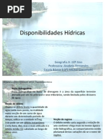 Disponibilidades Hídricas