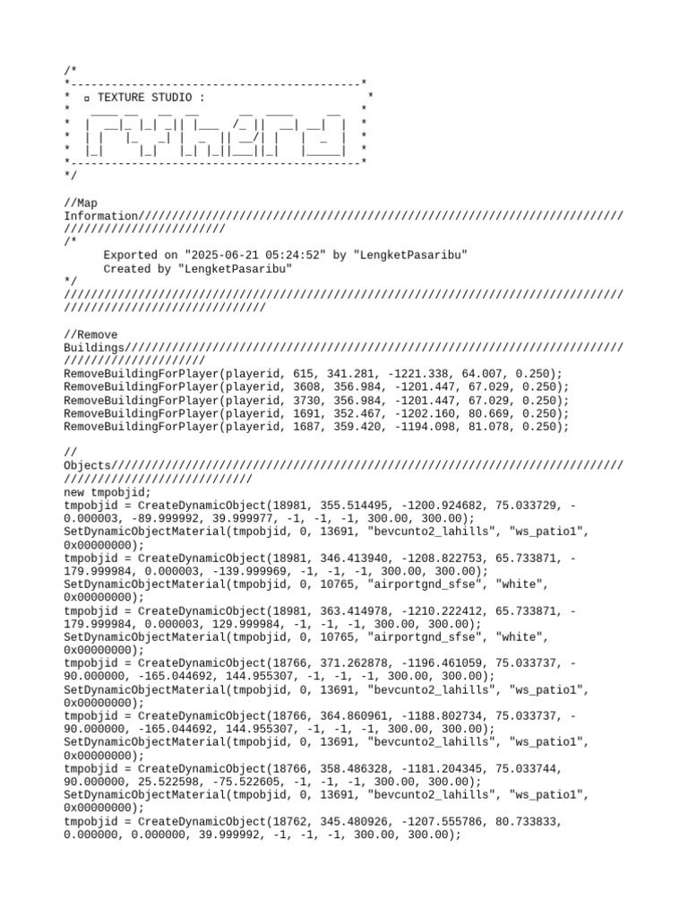 Dynamic Object Management Script | PDF