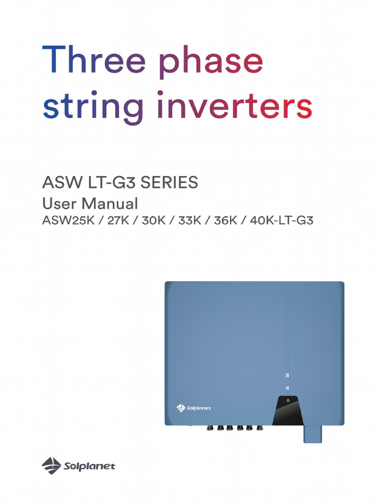 ASW 25-40K LT-G3 Inverter Manual | PDF | Electrical Connector | Direct ...