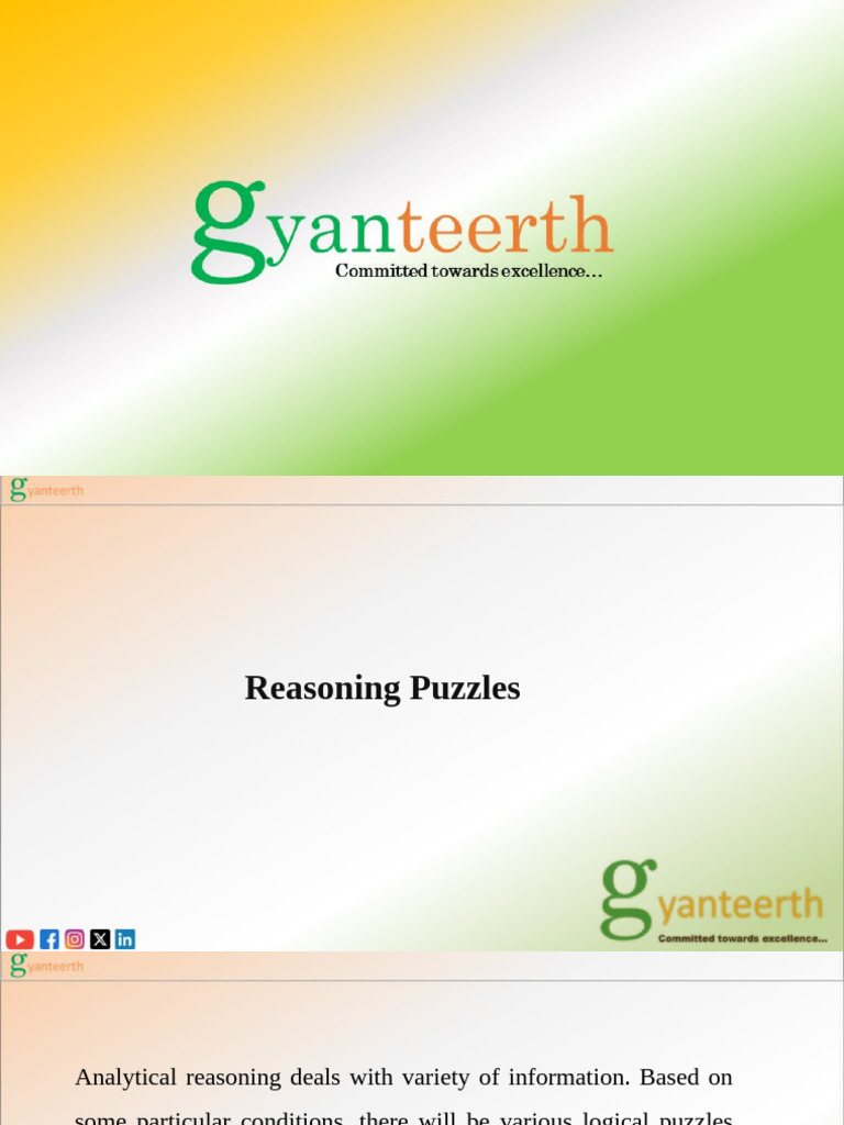 Analytical Puzzles | PDF