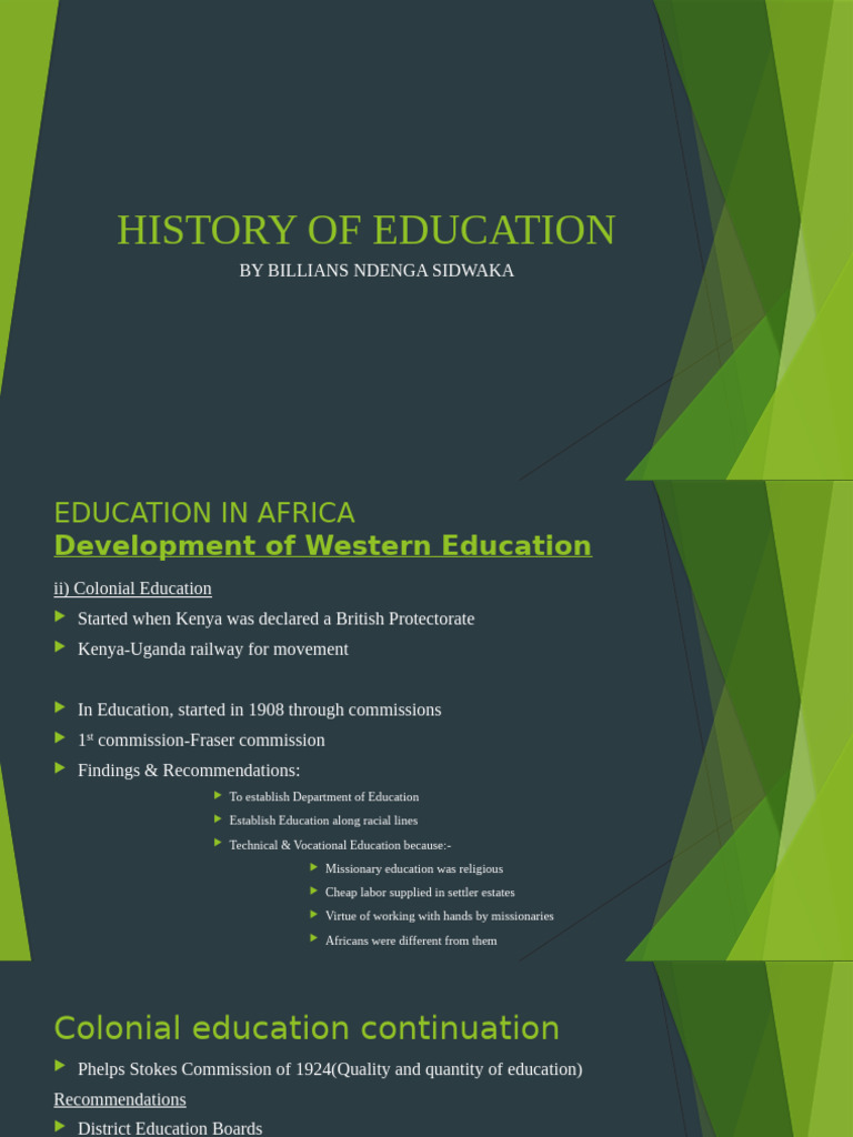 Colonial Education in Africa's History | PDF | Female Education | Africa