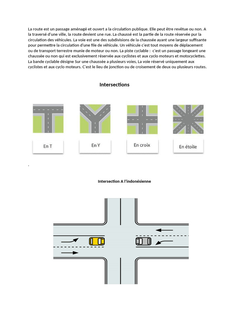 Guide des routes et signalisations routières | PDF