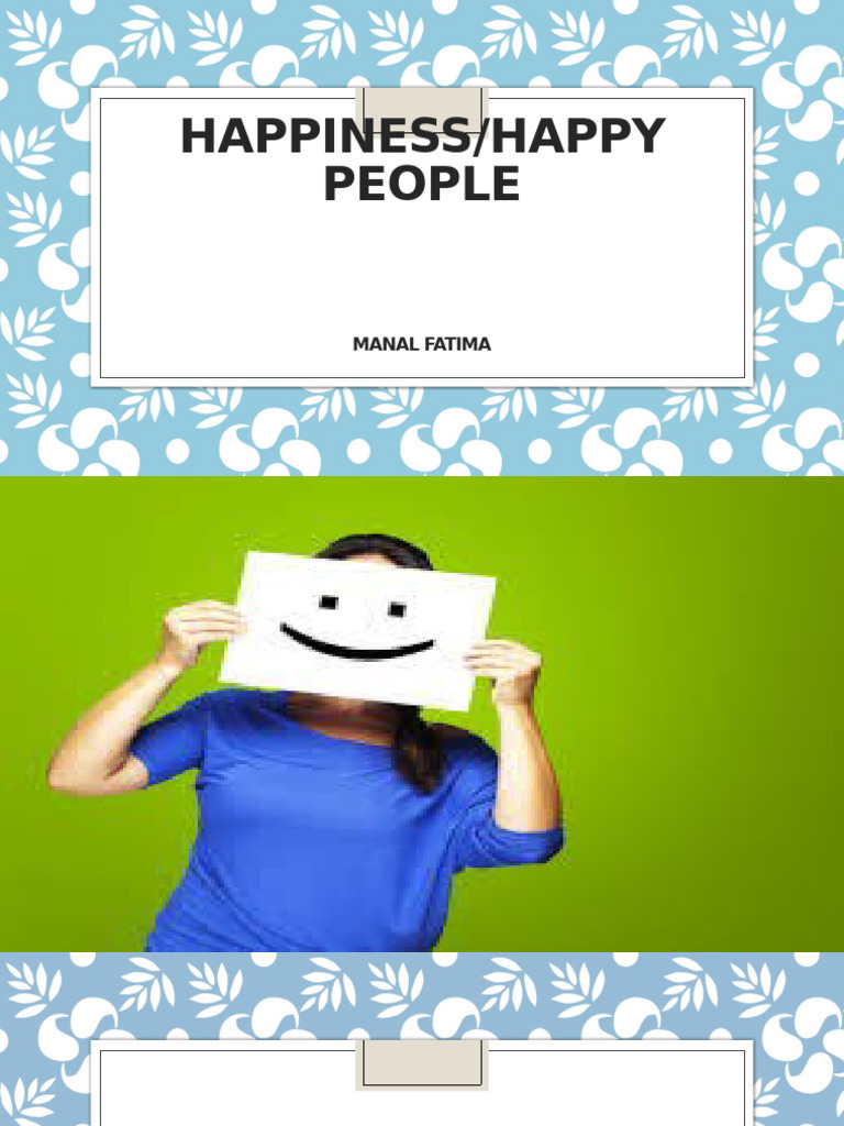 Traits of Happy People Explained | PDF | Happiness | Positive Psychology